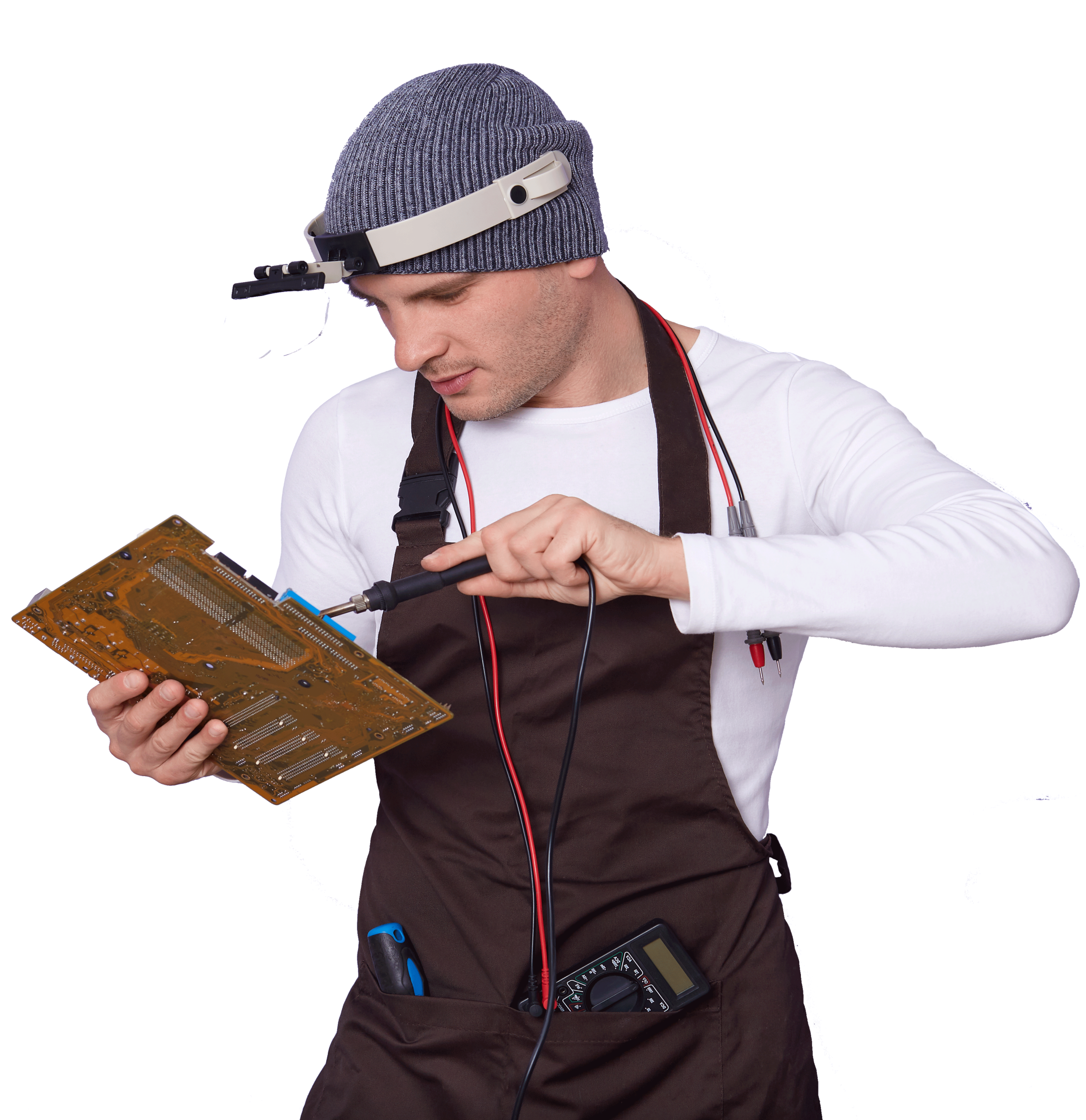 technician-repair-electronic-circuit-board-with-soldering-iron