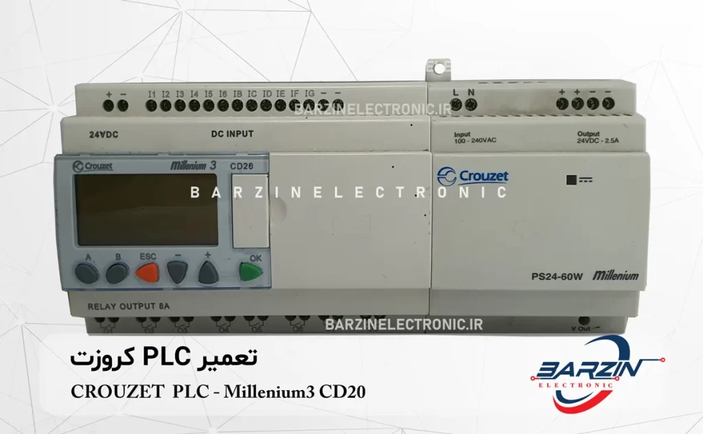 CROUZET PLC Millenium3 CD20 تعمیر plc کروزت