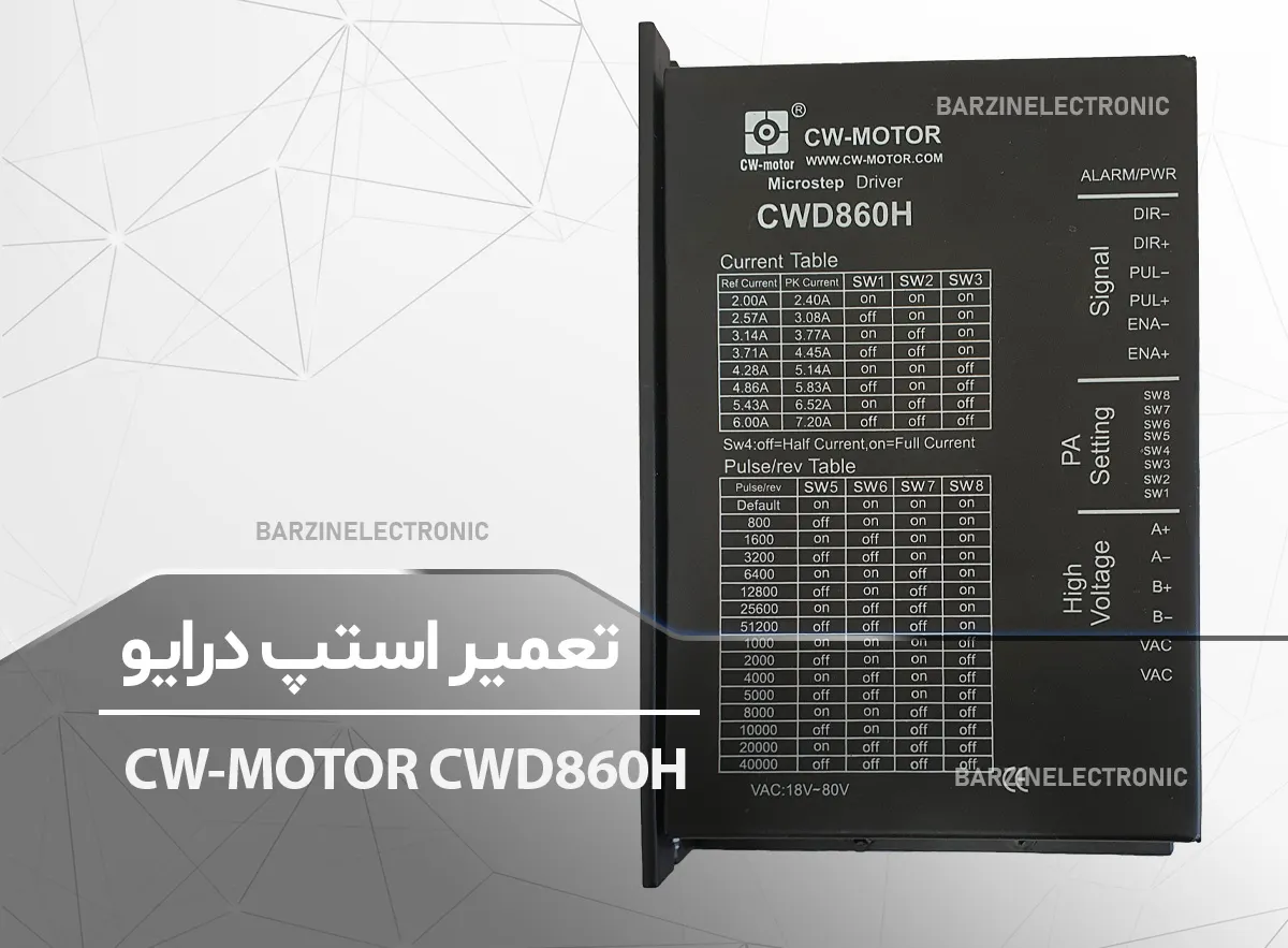 تعمیر استپ درایو CW-MOTOR CWD860H