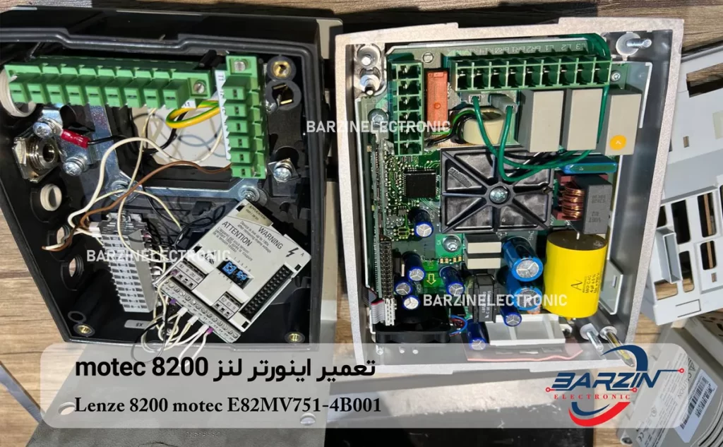 تعمیر اینورتر لنز Lenze 8200 motec E82MV751-4B001