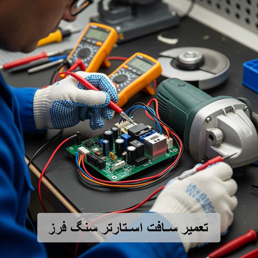 تعمیر سافت استارتر سنگ فرز-برزین الکترونیک